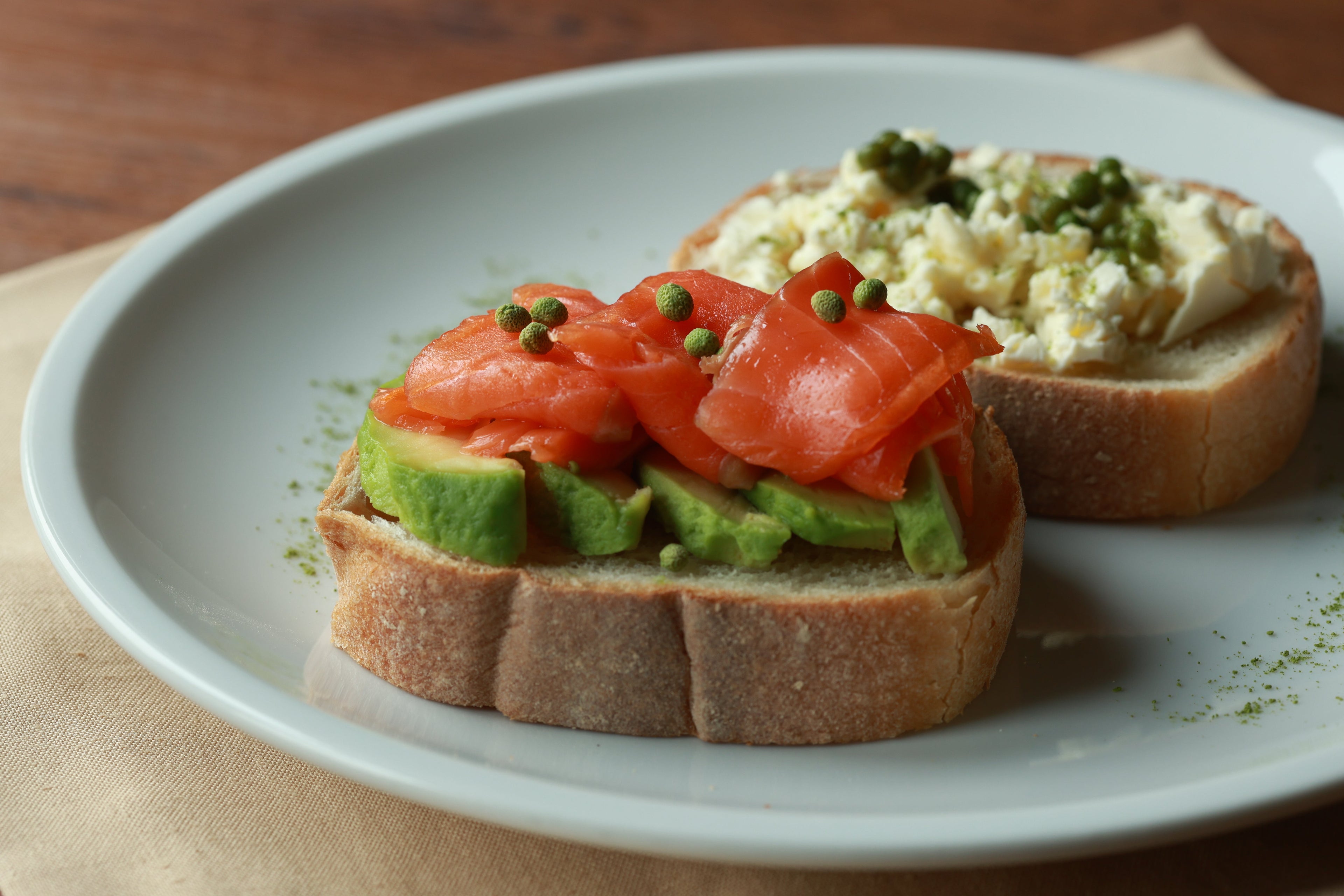 toast avocat saumon